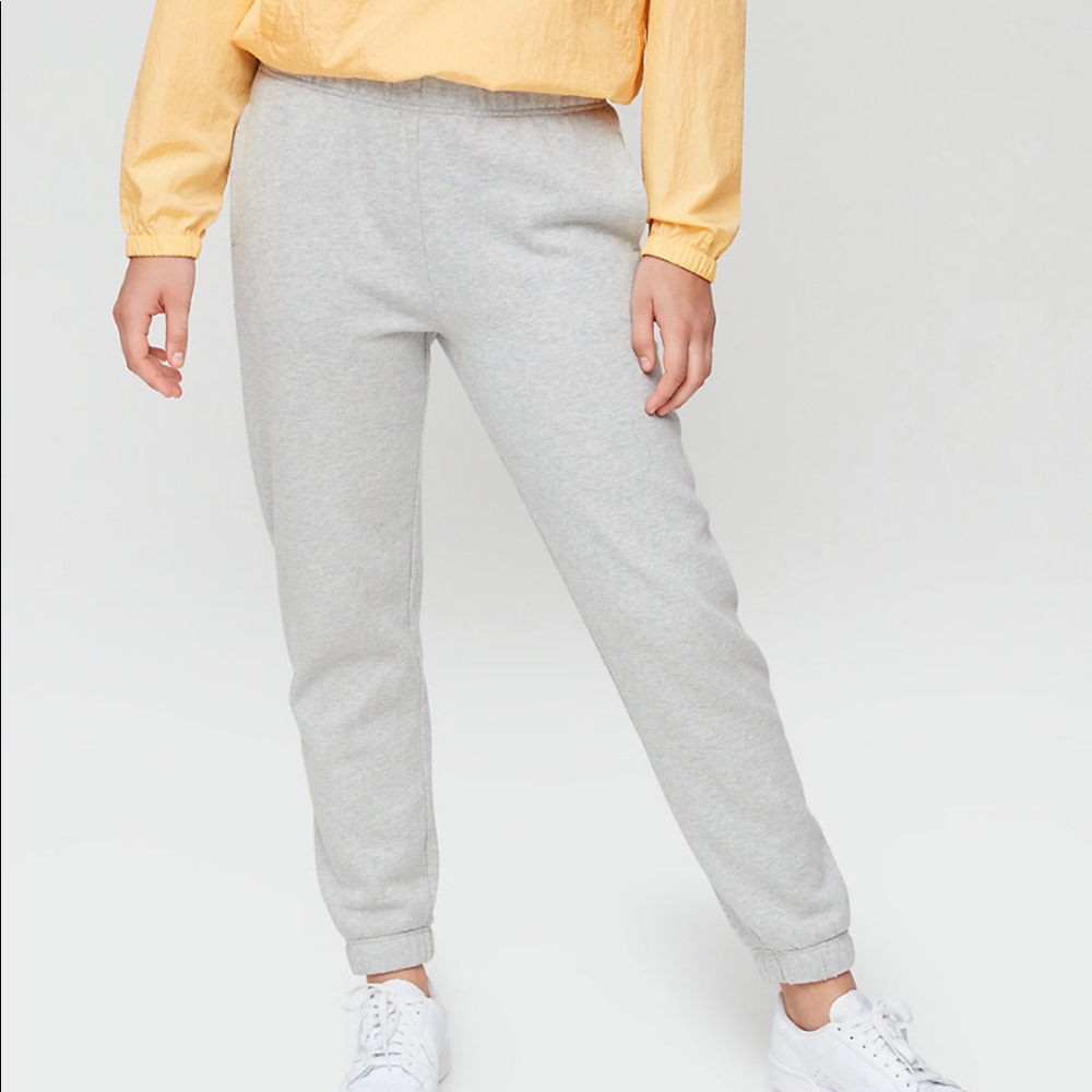 gray aritzia joggers